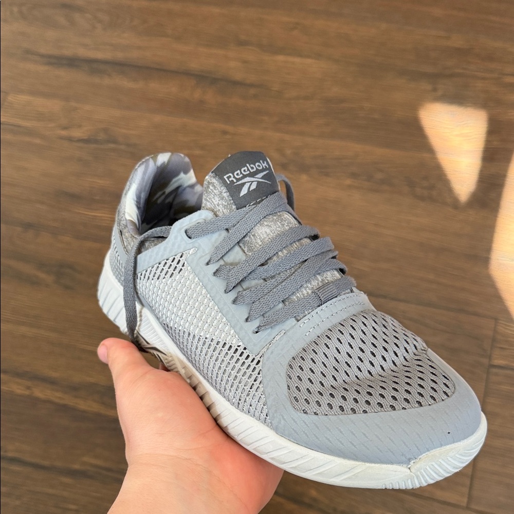 Reebok Gray Athletic Mesh Sneakers